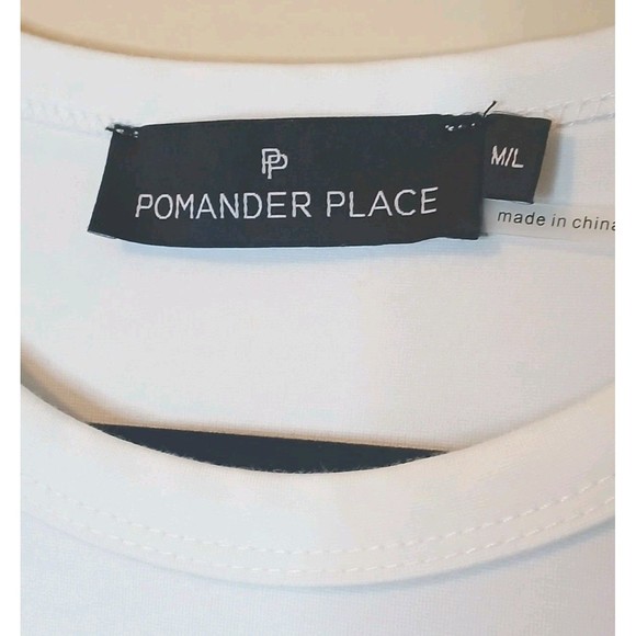 Tuckernuck Dress Sz M/L Pomander Place White Sue Sweatshirt Relaxed Casual Beach - Picture 3 of 13